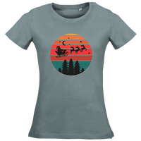 Damen-T-Shirt Russell, Organic - Motiv Weihnachtshimmel