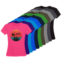 Damen-T-Shirt B&C, Organic - Motiv Weihnachtshimmel, Farbauswahl