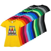 Damen-T-Shirt FOTL, Budget - Motiv Weihnachtswichtel, Farbauswahl