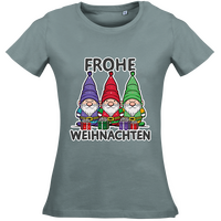 Damen-T-Shirt Russell, Organic - Motiv Weihnachtswichtel
