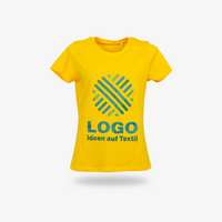 Damen-T-Shirt Organic, farbig - B&C Collection, mit zwei Druckpositionen