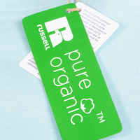 Damen-T-Shirt Organic, farbig - Russell, mit zwei Druckpositionen