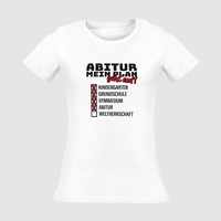 Damen-T-Shirt Russell, Organic - Motiv Abitur Plan