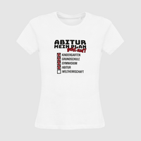 Damen-T-Shirt B&C, Organic - Motiv Abitur Plan