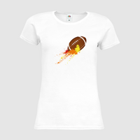 Damen-T-Shirt FOTL, Premium - Motiv American Football Bunt