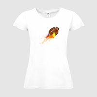 Damen-T-Shirt FOTL, Budget - Motiv American Football Bunt