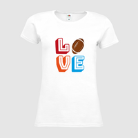 Damen-T-Shirt FOTL, Premium - Motiv American Football Love