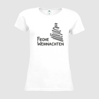 Damen-T-Shirt FOTL, Premium - Motiv Frohe Weihnachten