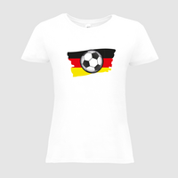 Damen-T-Shirt B&C, Basic - Motiv Fußball Deutschland