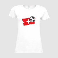 Damen-T-Shirt FOTL, Premium - Motiv Fußball Schweiz