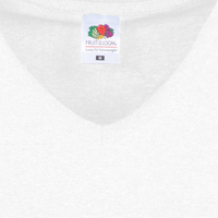 Damen-T-Shirt FOTL, Basic V-Neck - Motiv Fußball Schweiz, Detailansicht