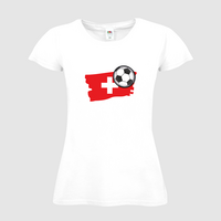 Damen-T-Shirt FOTL, Budget - Motiv Fußball Schweiz