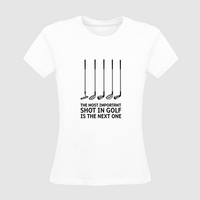 Damen-T-Shirt B&C, Organic - Motiv Golf Shot