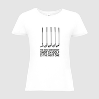 Damen-T-Shirt B&C, Basic - Motiv Golf Shot