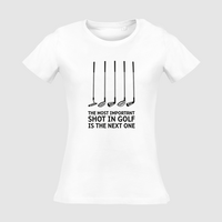 Damen-T-Shirt Russell, Organic - Motiv Golf Shot