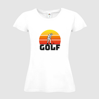 Damen-T-Shirt FOTL, Budget - Motiv Golf Sonnenuntergang