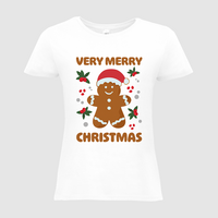 Damen-T-Shirt B&C, Basic - Motiv Lebkuchen