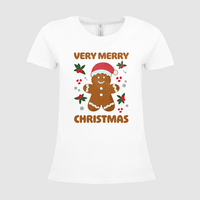 Damen-T-Shirt B&C, Premium - Motiv Lebkuchen