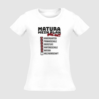 Damen-T-Shirt Russell, Organic - Motiv Matura Plan