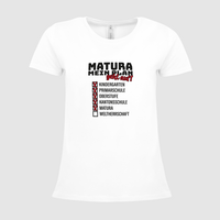 Damen-T-Shirt B&C, Premium - Motiv Matura Plan