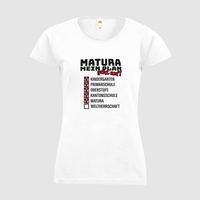 Damen-T-Shirt FOTL, Basic Rundhals - Motiv Matura Plan