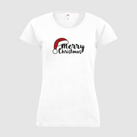 Damen-T-Shirt FOTL, Basic Rundhals - Motiv Merry Christmas