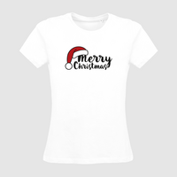 Damen-T-Shirt Russell, Organic - Motiv Merry Christmas
