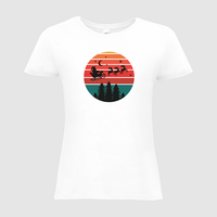 Damen-T-Shirt B&C, Basic - Motiv Weihnachtshimmel