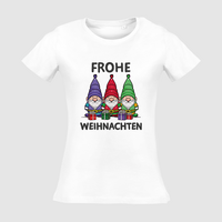 Damen-T-Shirt Russell, Organic - Motiv Weihnachtswichtel
