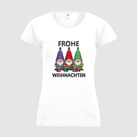 Damen-T-Shirt FOTL, Basic Rundhals - Motiv Weihnachtswichtel