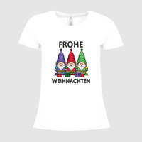 Damen-T-Shirt B&C, Premium - Motiv Weihnachtswichtel