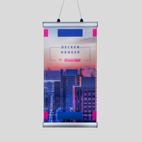 Banner, farbig bedruckt, hängend, Stadt Motiv