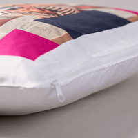 Kissen, farbig bedruckt, liegend