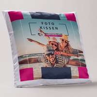 Kissen, farbig bedruckt, liegend