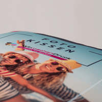 Kissen, farbig bedruckt, liegend