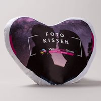 Kissen, farbig bedruckt, stehend