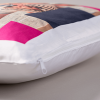 Kissen, farbig bedruckt, liegend