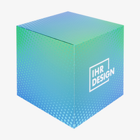 Wuerfe, farbig bedruckt, Motiv