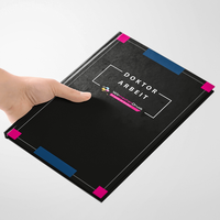 Doktorarbeit Hardcover Bindung, farbig bedruckt, Umschlag schwarz, 