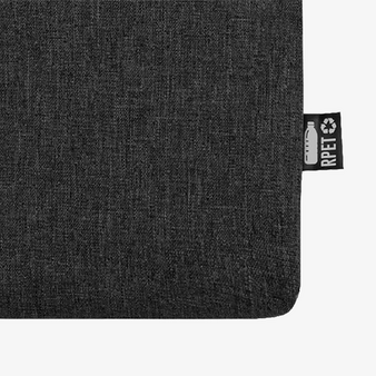 Dokumententasche aus RPET, Detail Label