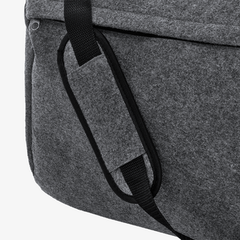 Dokumententasche aus RPET-Filz, Detail Gurtband