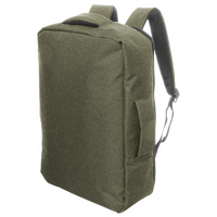 Doppelfunktionsrucksack aus RPET, Farbe grün