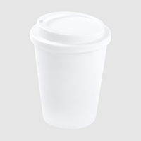 Doppelwandiger To-go-Becher mit Trinkdeckel unbedruckt