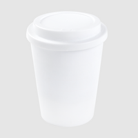Doppelwandiger To-go-Becher mit Trinkdeckel unbedruckt