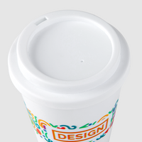 Doppelwandiger To-go-Becher bedruckt
