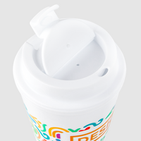 Doppelwandiger To-go-Becher bedruckt
