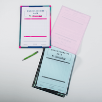 Durchschreibesätze mit Stift, bedruckt, liegend