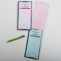 Durchschreibesätze Lang mit Stift, bedruckt, liegend