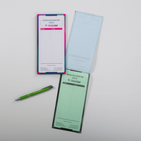 Durchschreibesätze Lang mit Stift, bedruckt, liegend