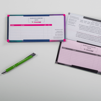 Durchschreibesätze mit Stift, bedruckt, liegend